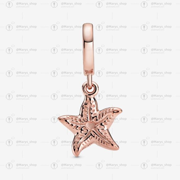Pandora Sparkling Starfish Dangle Charm - Picture 3 of 7